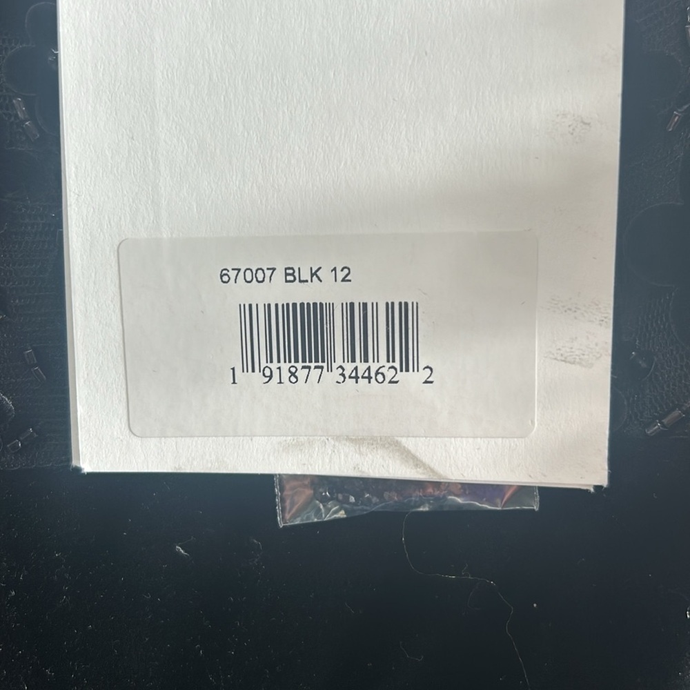 Mac Duggal 67007 NWT Black EMBELLISHED ILLUSION HIGH NECK LONG SLEEVE FIT & … - Picture 9 of 15
